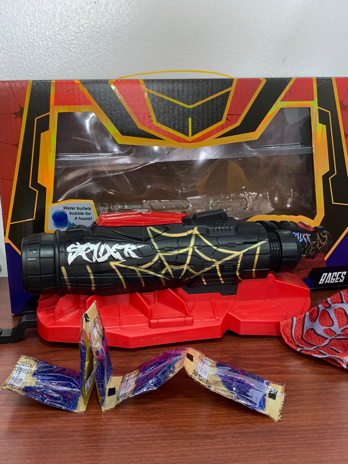 Pistola De Hidrogel Spiderman